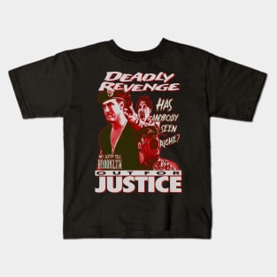 Out For Justice, Vintage Action, (Version 3) Kids T-Shirt